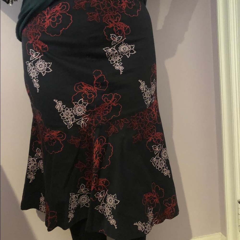 Knee length skirt